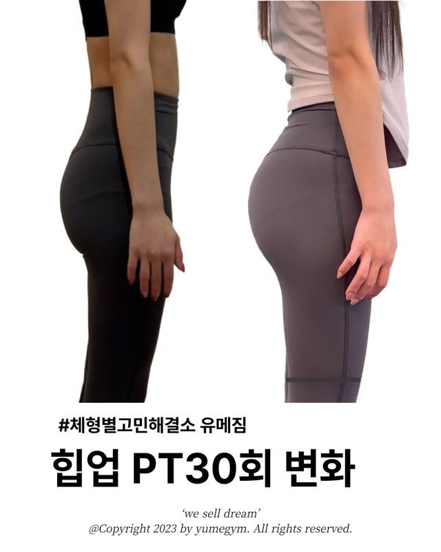힙업 PT30회 변화